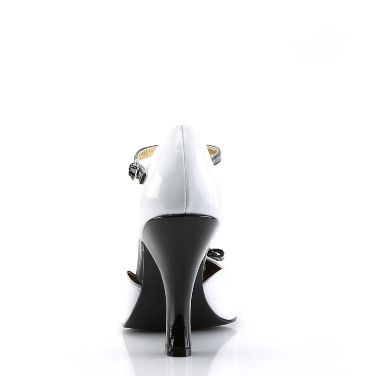 White 4 Inch Retro Heels - Pin Up Couture SMITTEN-10 - Image 4