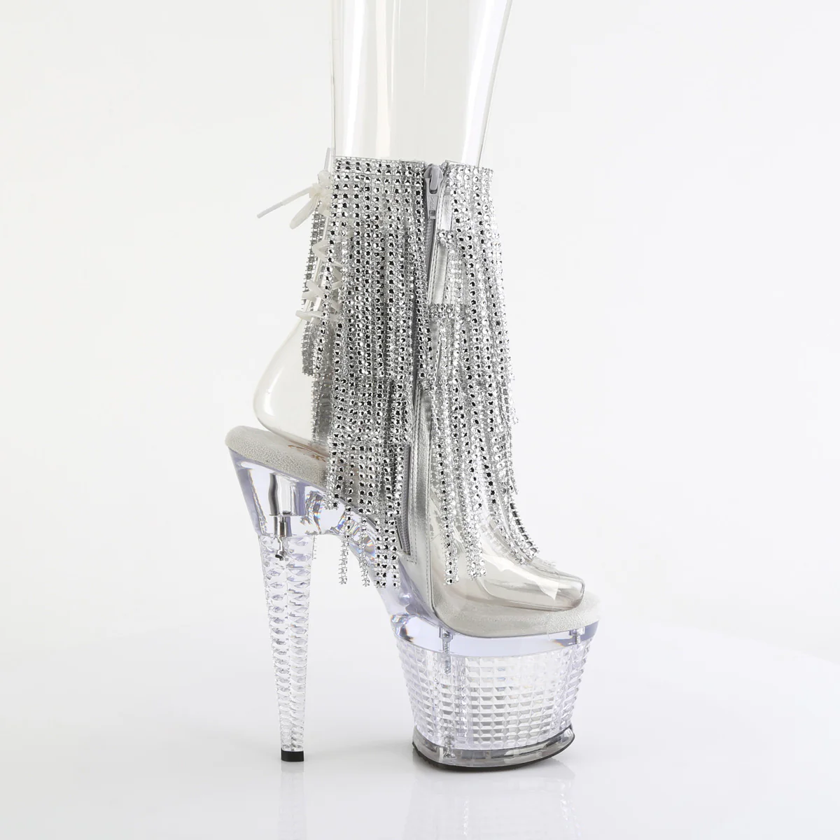 Clear 7 Inch Fetish Pole Ankle Boots - Pleaser SPECTATOR-1017RSF - Image 5