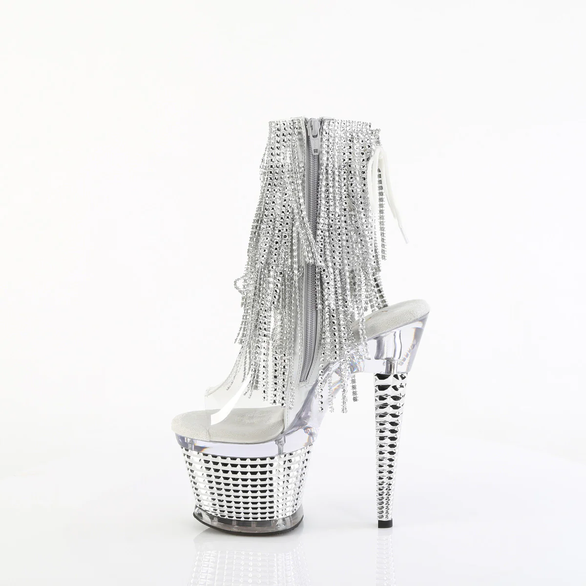 Clear 7 Inch Exotic Dancing Ankle Boots -  Pleaser SPECTATOR-1017RSF - Image 3
