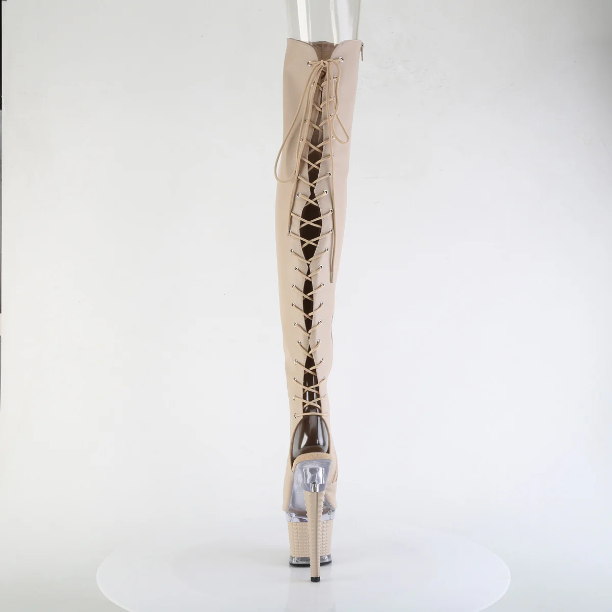 Nude 7 Inch Exotic Dancing Thigh High boots - Pleaser SPECTATOR-3030 - Image 4