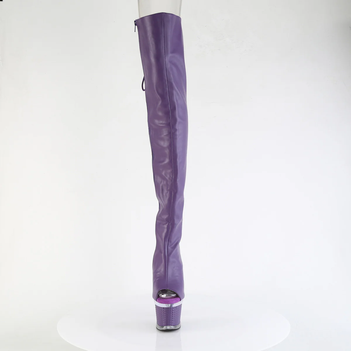 Purple 7 Inch Pole Dancer Thigh High boots - Pleaser SPECTATOR-3030 - Image 2