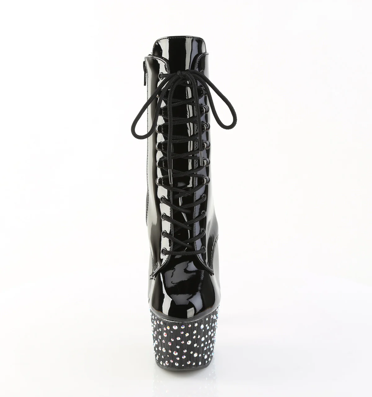 Black 7 Inch Exotic Dancing Ankle Boots - Pleaser STARDANCE-1020 - Image 2