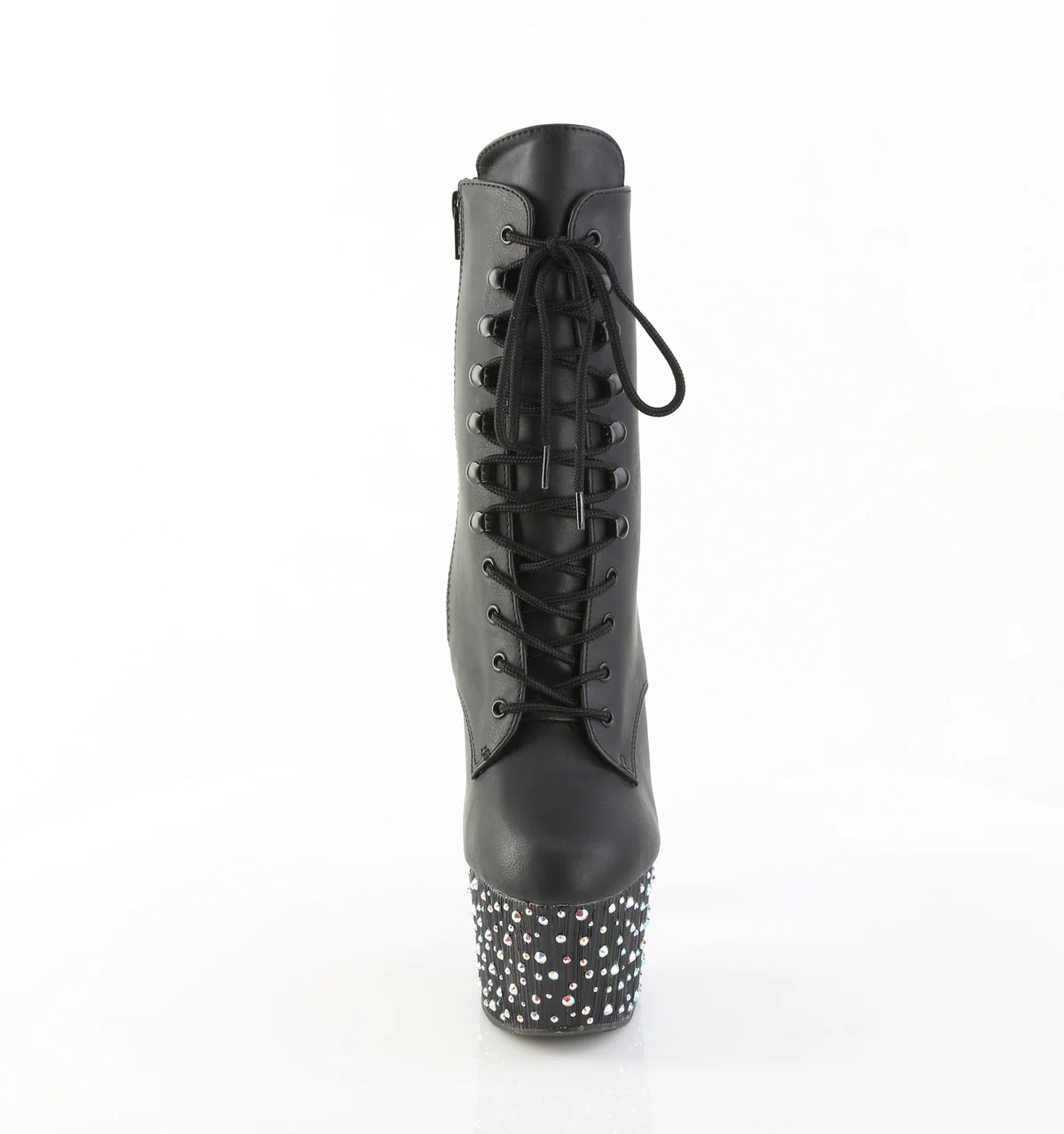 Black 7 Inch Pole Dancer Ankle Boots - Pleaser STARDANCE-1020 - Image 2