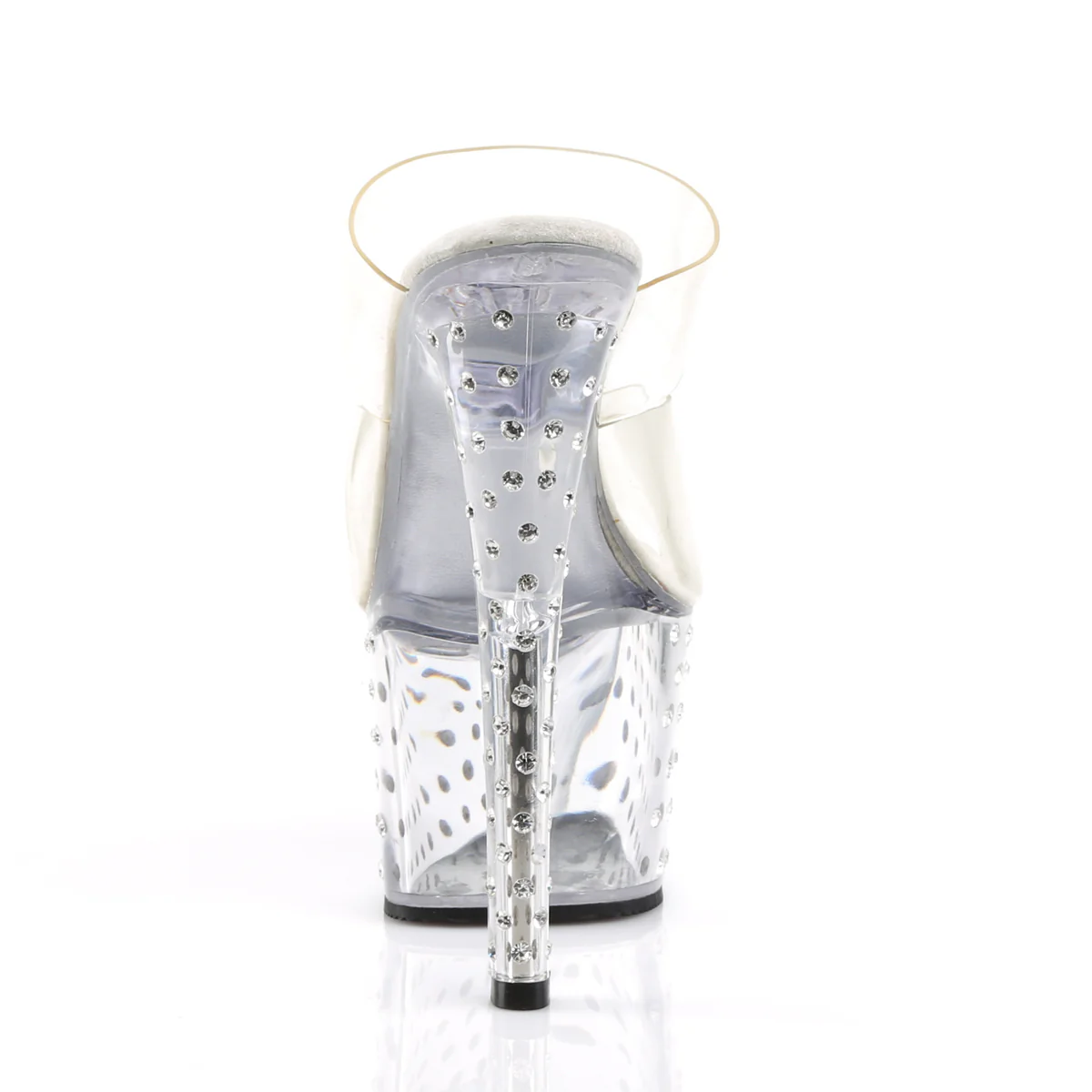 Clear 7 Inch Fetish Pole Platform Shoes - Pleaser STARDUST-702 - Image 4
