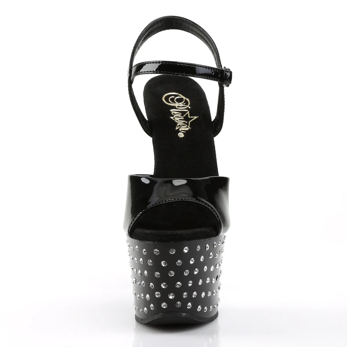 Black 7 Inch Pole Dancer High Heels -  Pleaser STARDUST-709 - Image 2