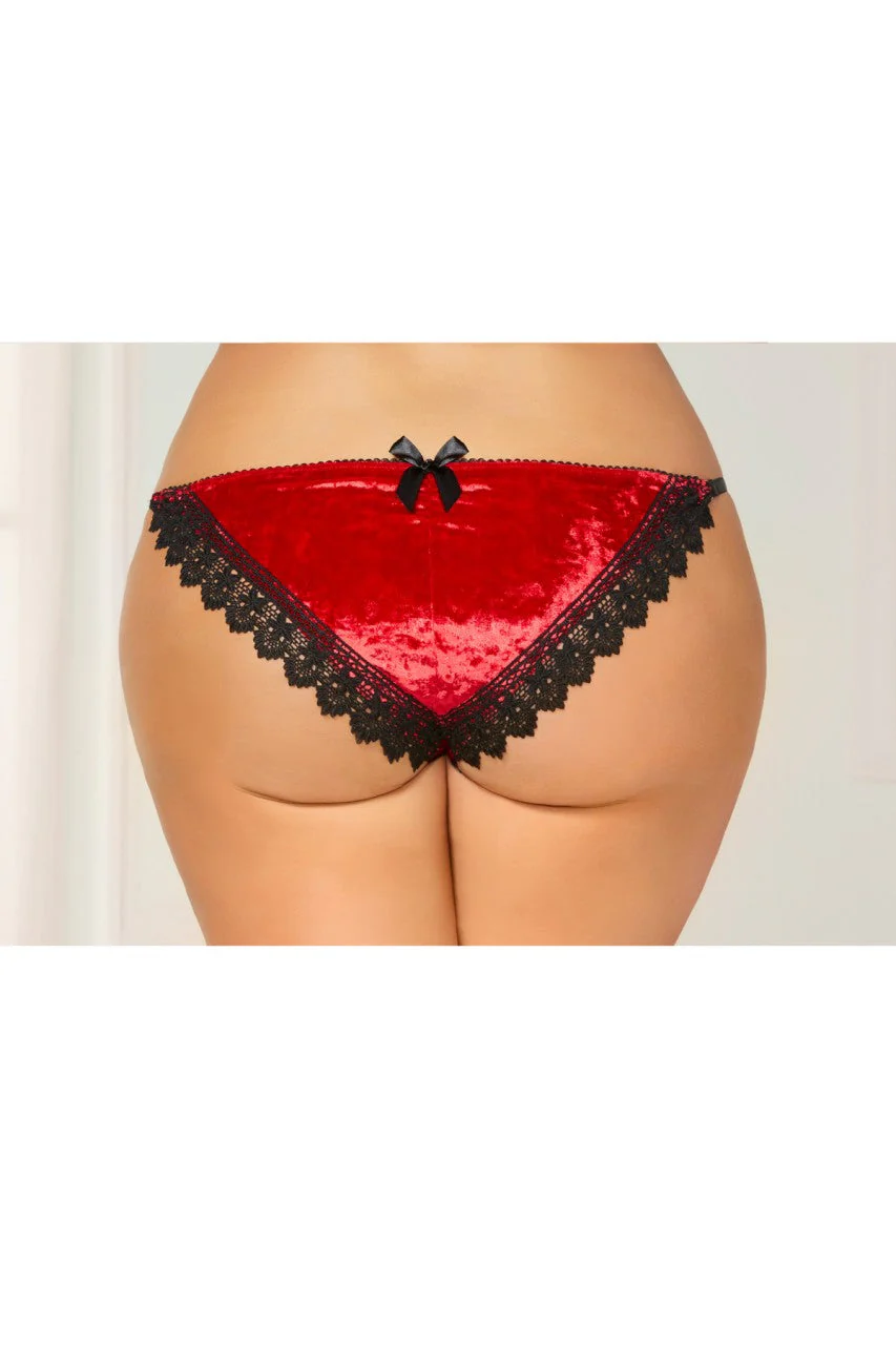STM10821 Seven Til Midnight Seven Til Midnight Velvet Panty - Image 3