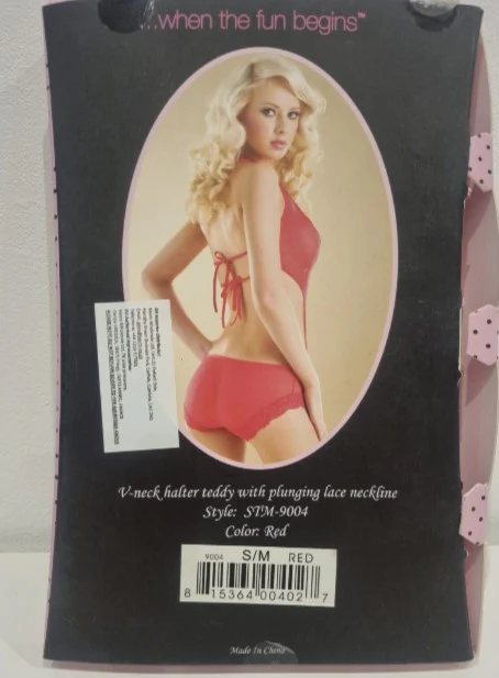 STM9004 Red Lingerie Bodysuit - Image 2
