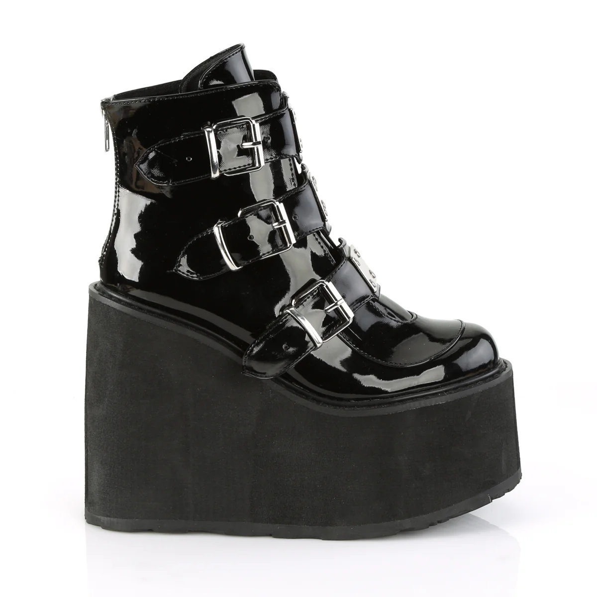 White Alternative Women's Ankle Boots - Demonia Cult SWING-105 - Image 8