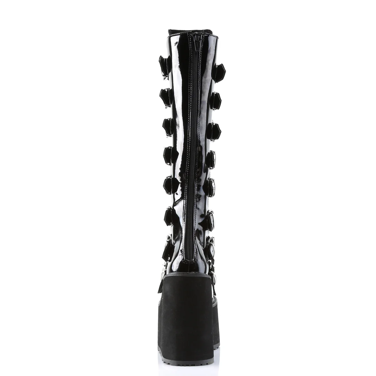 White  Alternative Knee High Boots -  Demonia Cult SWING-815 - Image 11
