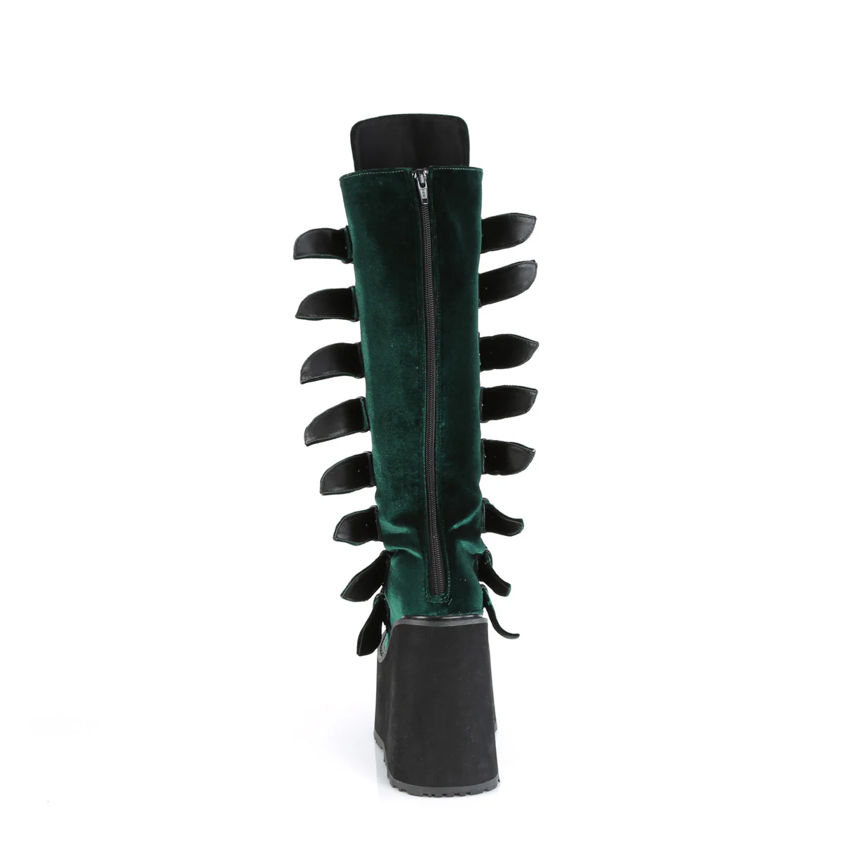 White  Alternative Knee High Boots -  Demonia Cult SWING-815 - Image 31