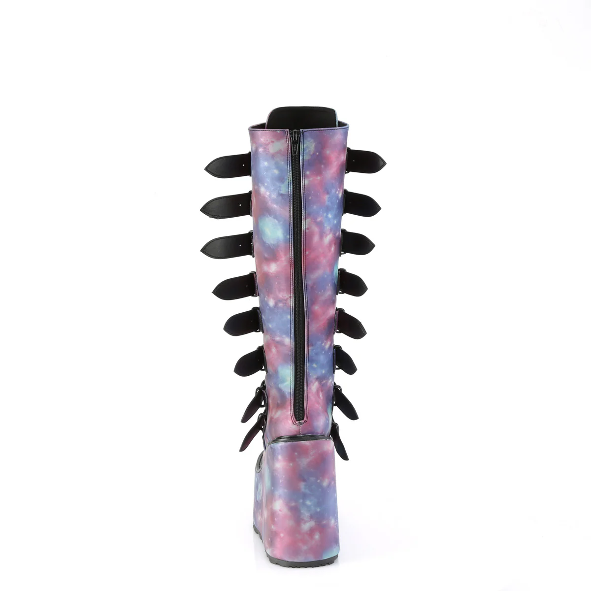 White  Alternative Knee High Boots -  Demonia Cult SWING-815 - Image 35