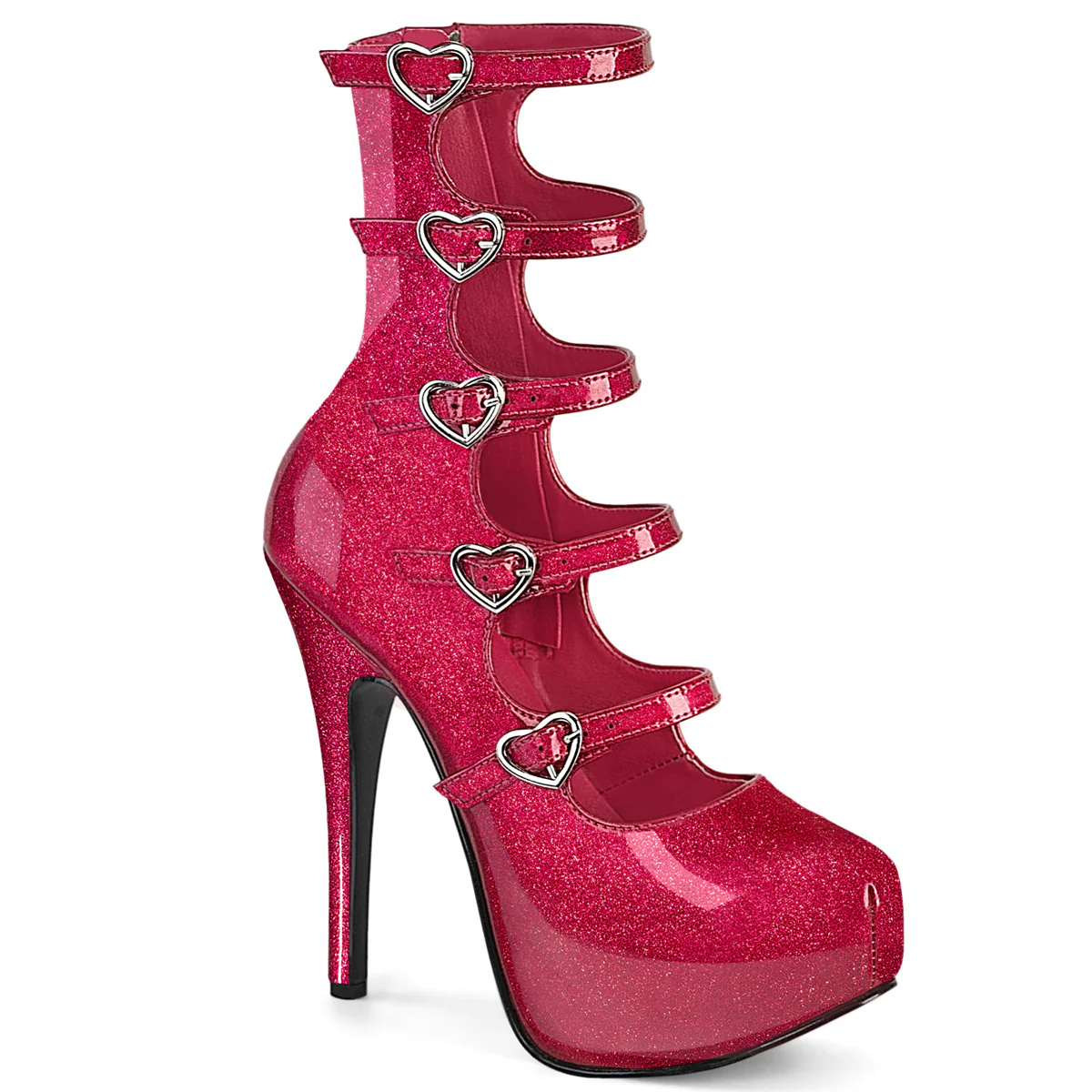 Fuchsia 5.8 Inch Hidden Platform Boots - Bordello TEEZE-23