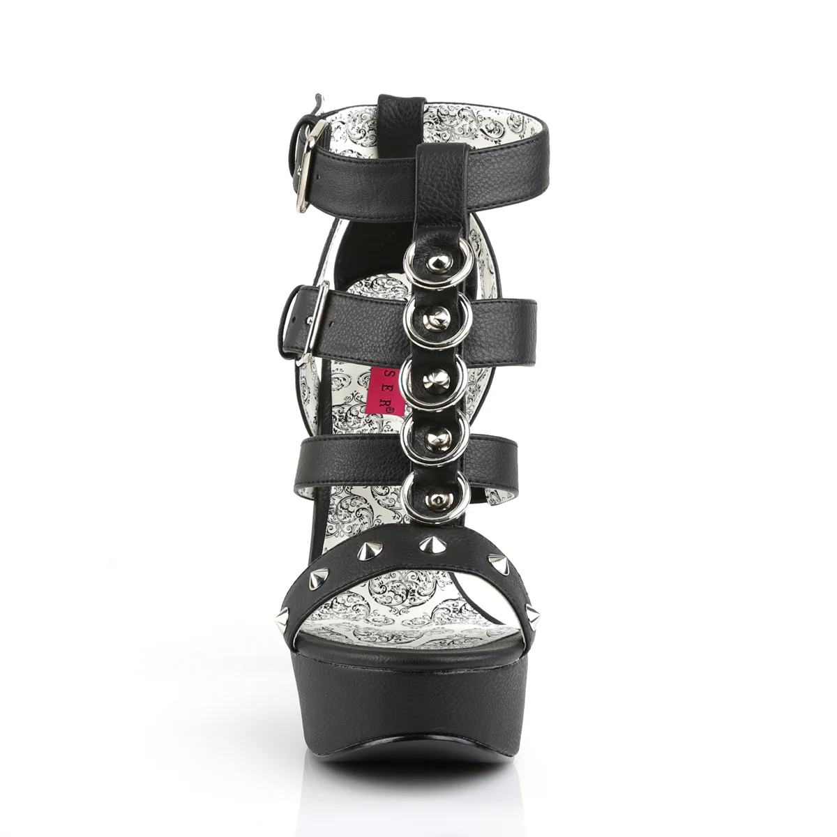 TEEZE-42W Pleaser Large Size Ladies Shoes 6 Inch Heel Black Platform Shoe - Image 2