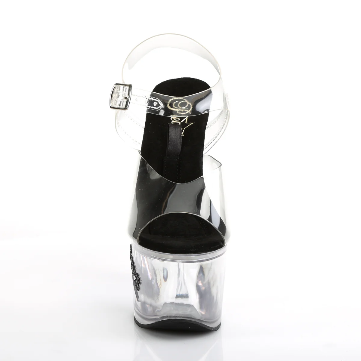 Clear 7 Inch Fetish Pole High Heels -  Pleaser TIPJAR-708-5 - Image 2