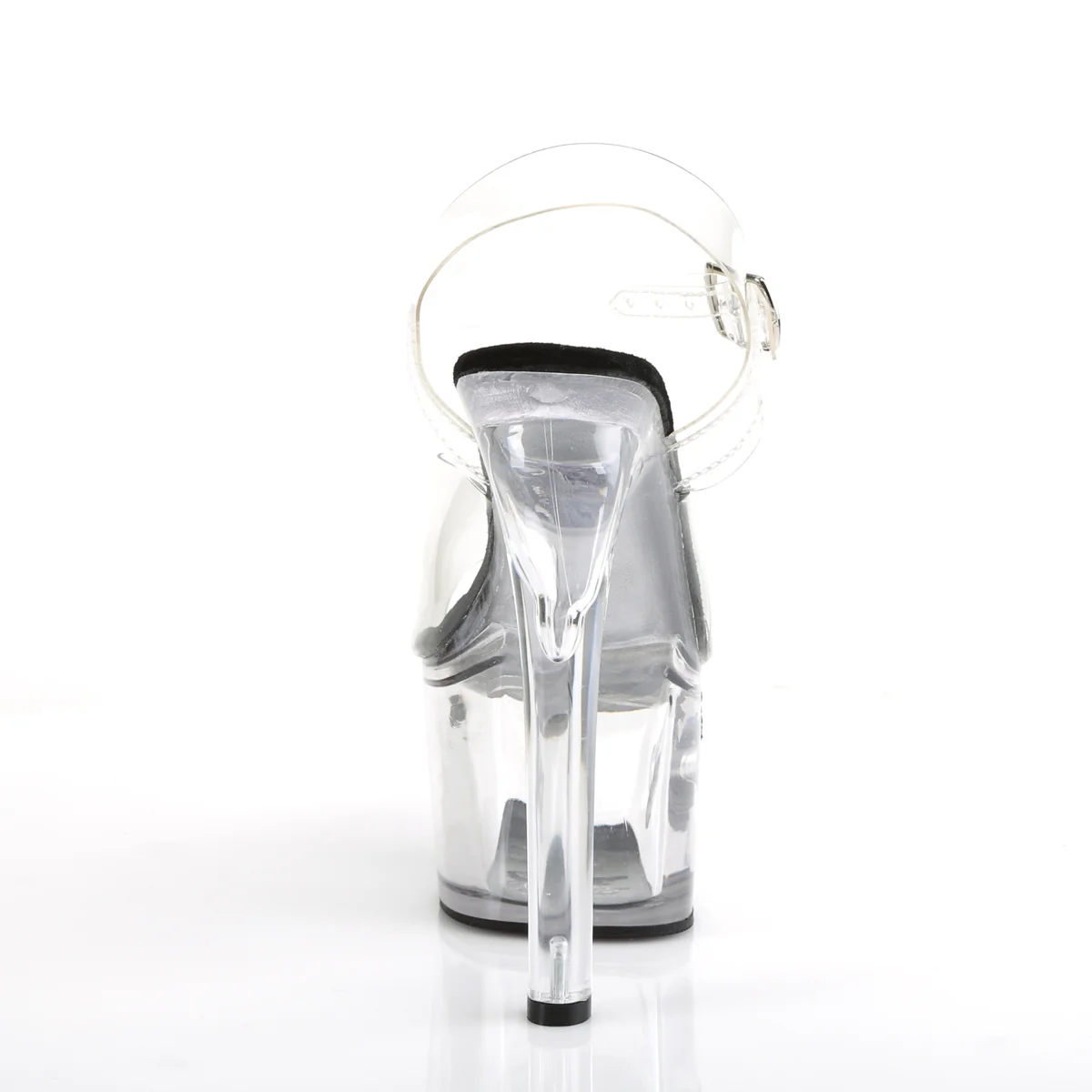 Clear 7 Inch Fetish Pole High Heels -  Pleaser TIPJAR-708-5 - Image 4