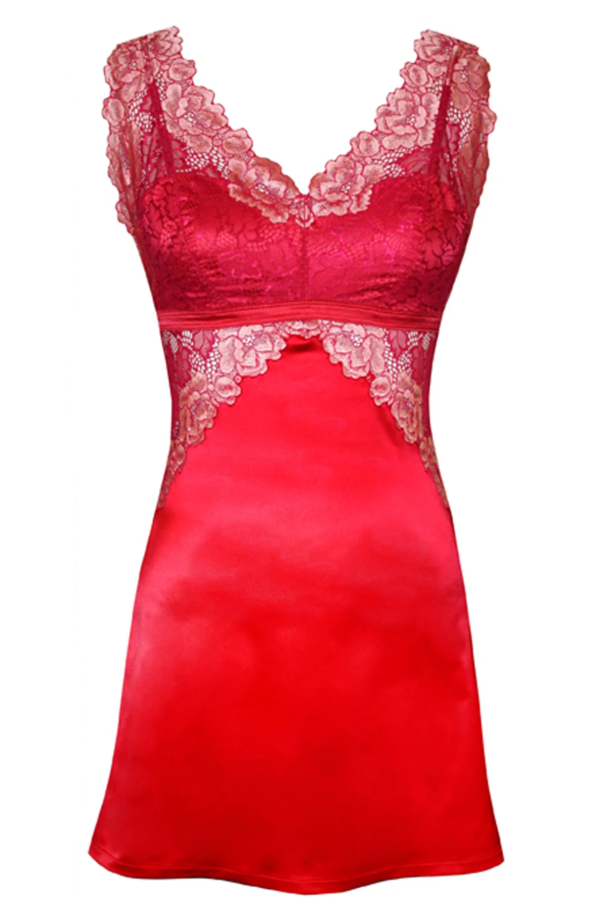 TL9401 Tia Lyn Core Built-Up Chemise Crimson Lingerie - Image 4