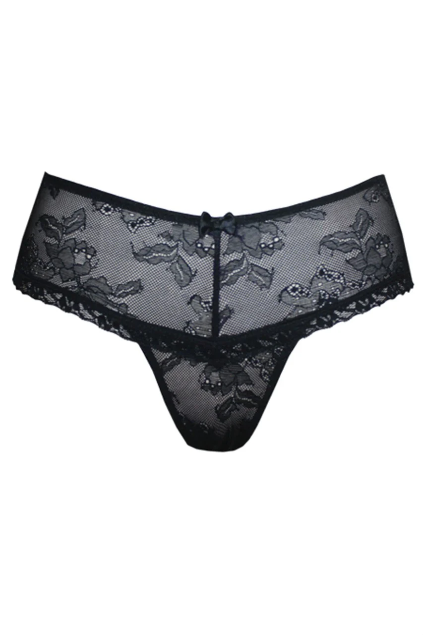 TL9623 Black Tia Lynn Rendezvous Thong
