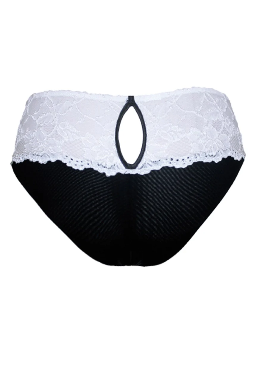 TL9625 Tia Lynn black White Panties - Image 2