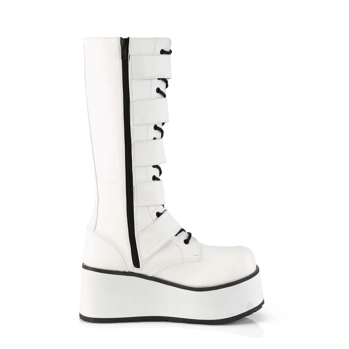White Alternative Footwear Unisex - Demonia Cult TRASHVILLE-518 - Image 15