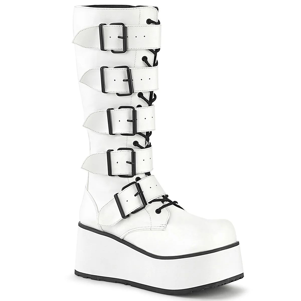 White Alternative Footwear Unisex - Demonia Cult TRASHVILLE-518 - Image 3