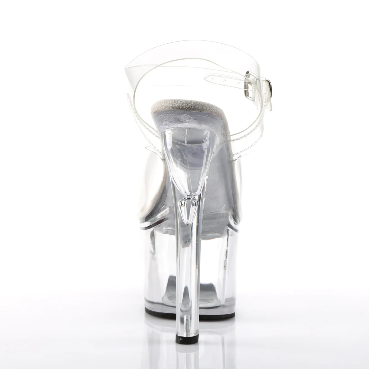 Clear 7 Inch Pole Dancer High Heels -  Pleaser TREASURE-708 - Image 4