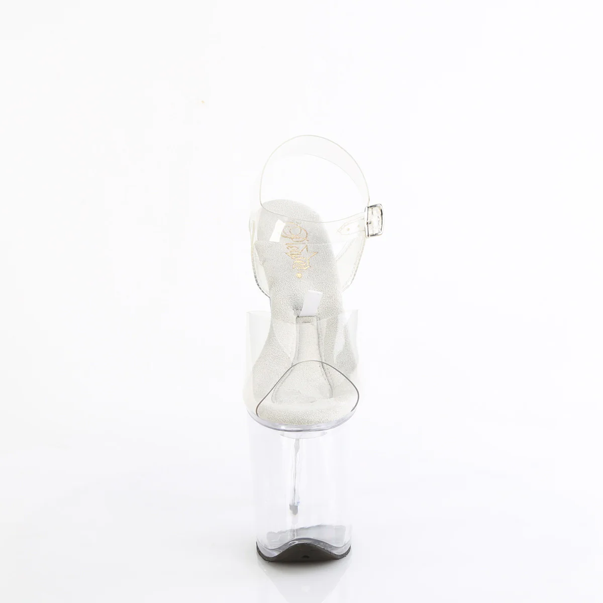 Clear 8 Inch Fetish Pole High Heels -  Pleaser TREASURE-808FLA - Image 2