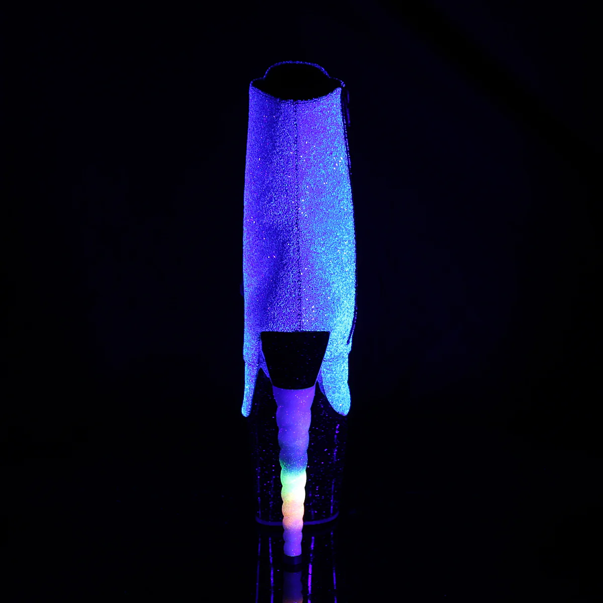 Purple 7 Inch Pole Dancer High Heels - Pleaser UNICORN-1020G - Image 4