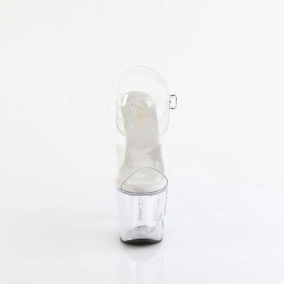 Clear 7 Inch Fetish Pole Platform Shoes - Pleaser UNICORN-708TGRS - Image 2