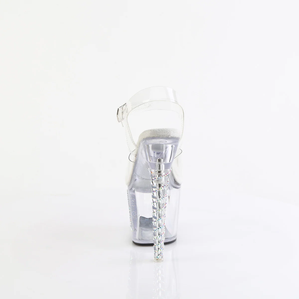 Clear 7 Inch Fetish Pole Platform Shoes - Pleaser UNICORN-708TGRS - Image 4