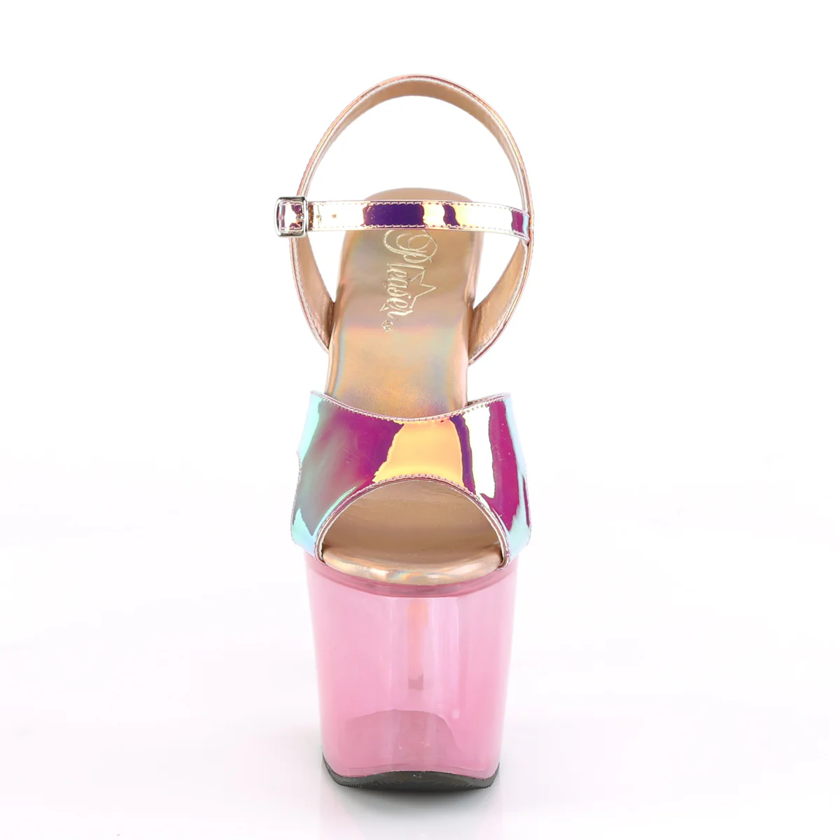 Pink 7 Inch Fetish Pole High Heels -  Pleaser UNICORN-711T - Image 2