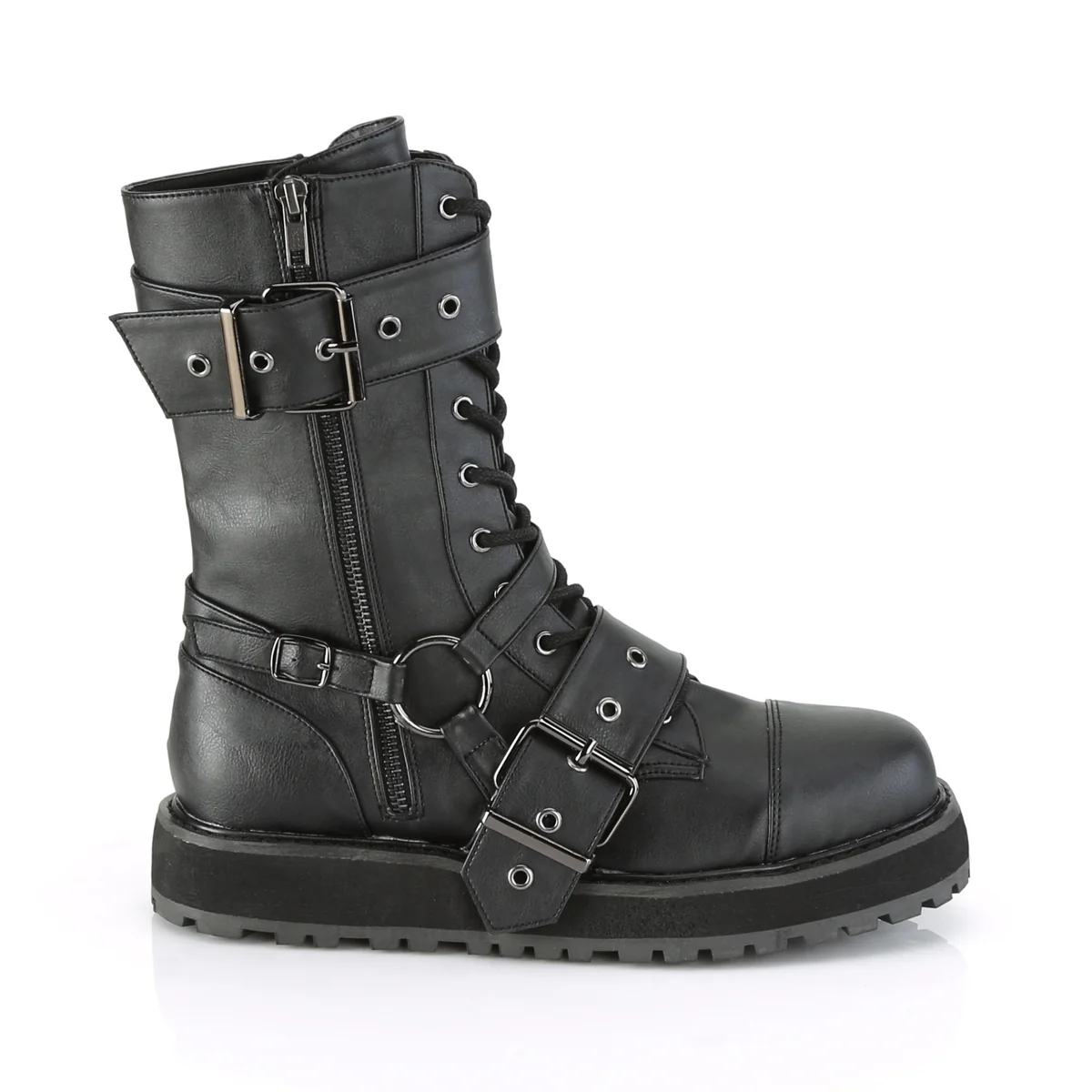 Black Alternative Footwear Unisex - Demonia Cult VALOR-220 - Image 5