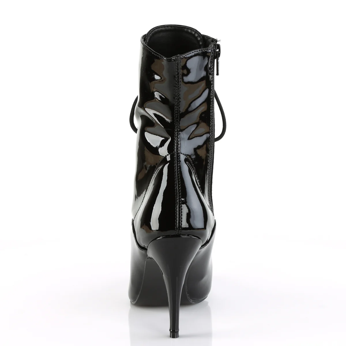 Black 4 Inch Edgy Ankle Boots -  Pleaser VANITY-1020 - Image 4