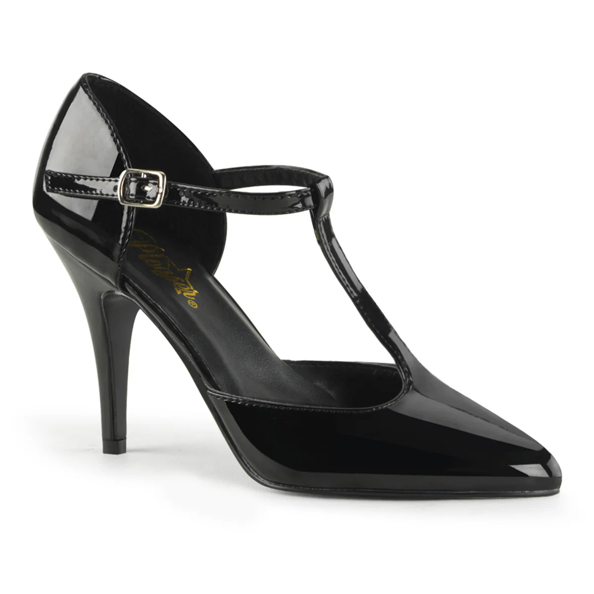 Black 4 Inch Sexy Fetish Shoes - Pleaser VANITY-415