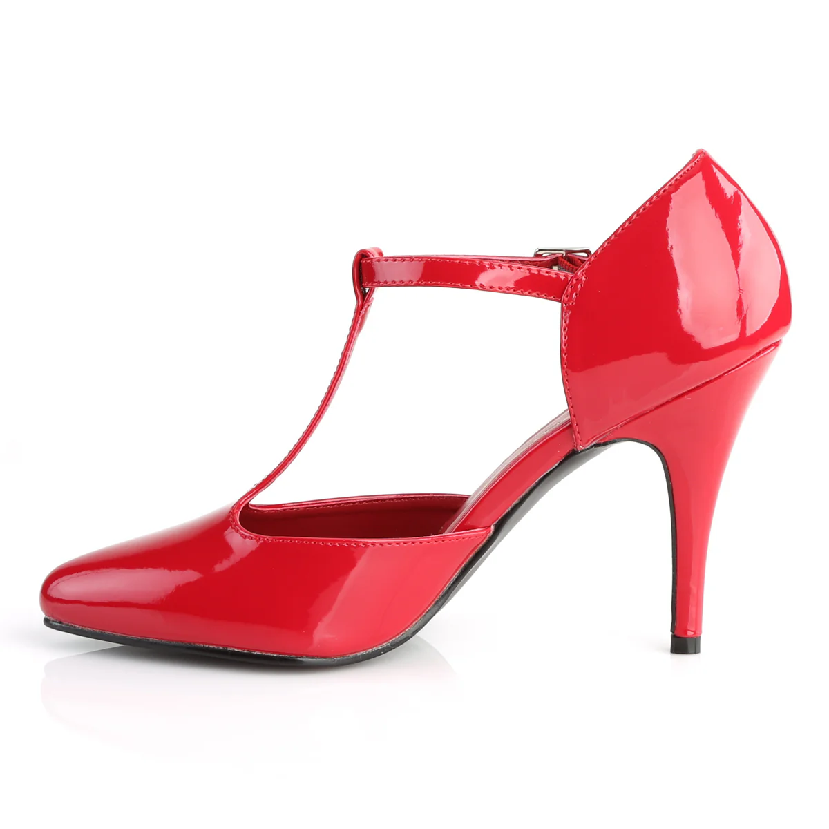 Red 4 Inch Fetish Berdoom Heels - Pleaser VANITY-415 - Image 3