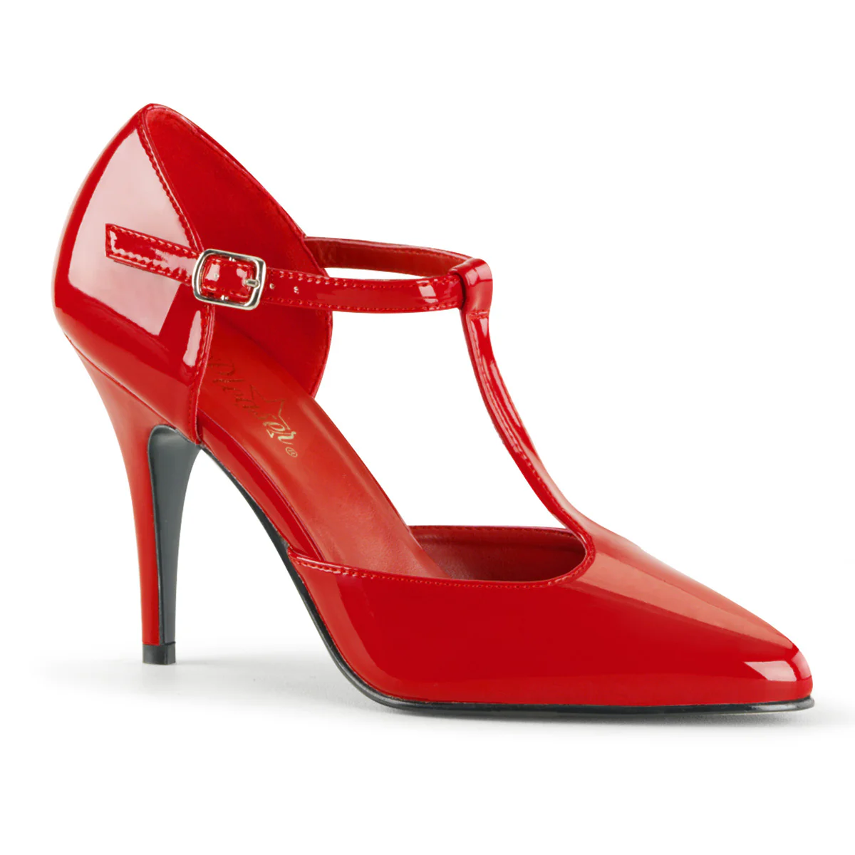 Red 4 Inch Fetish Berdoom Heels - Pleaser VANITY-415 - Image 6