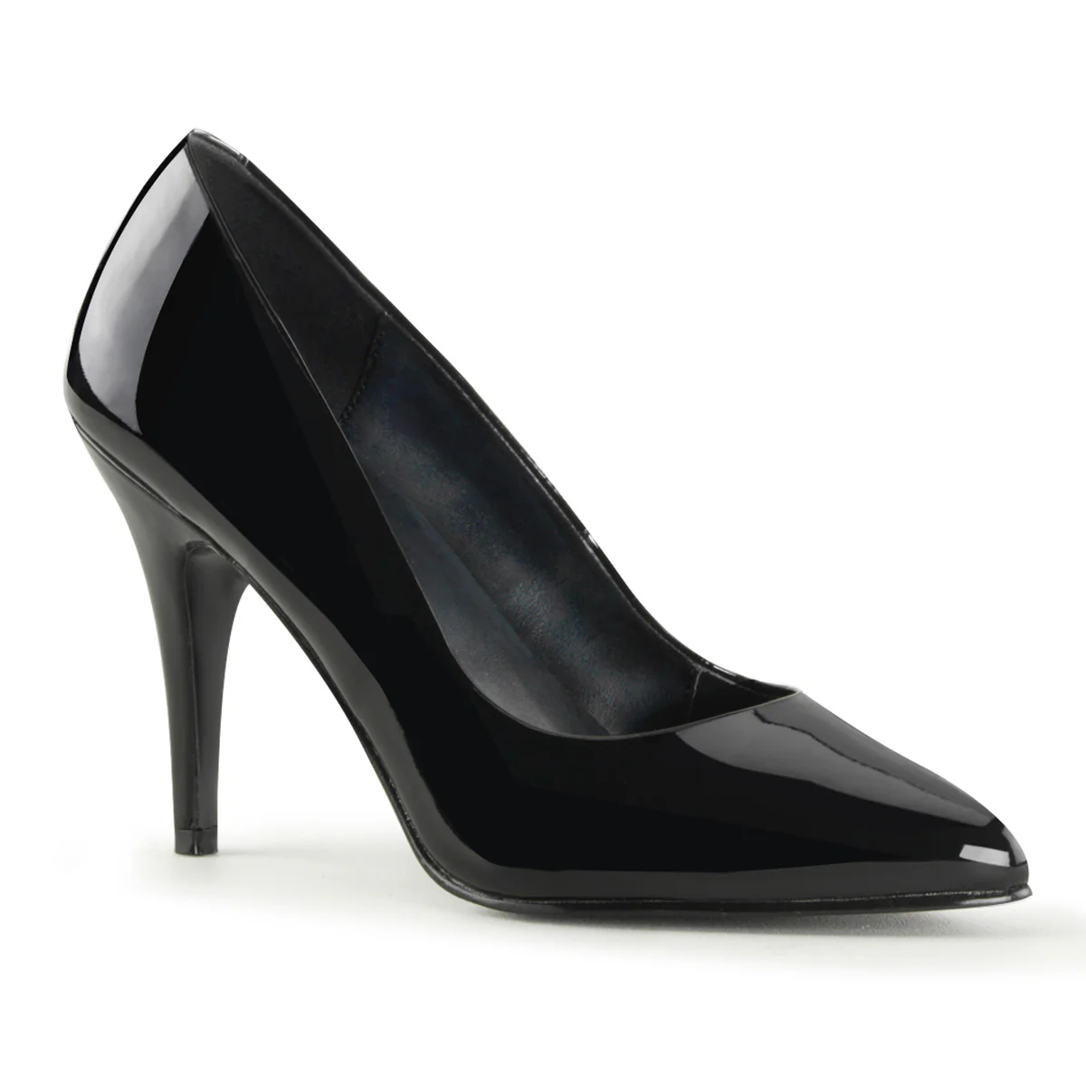 Black 4 Inch Sexy Berdoom Heels - Pleaser VANITY-420 - Image 6