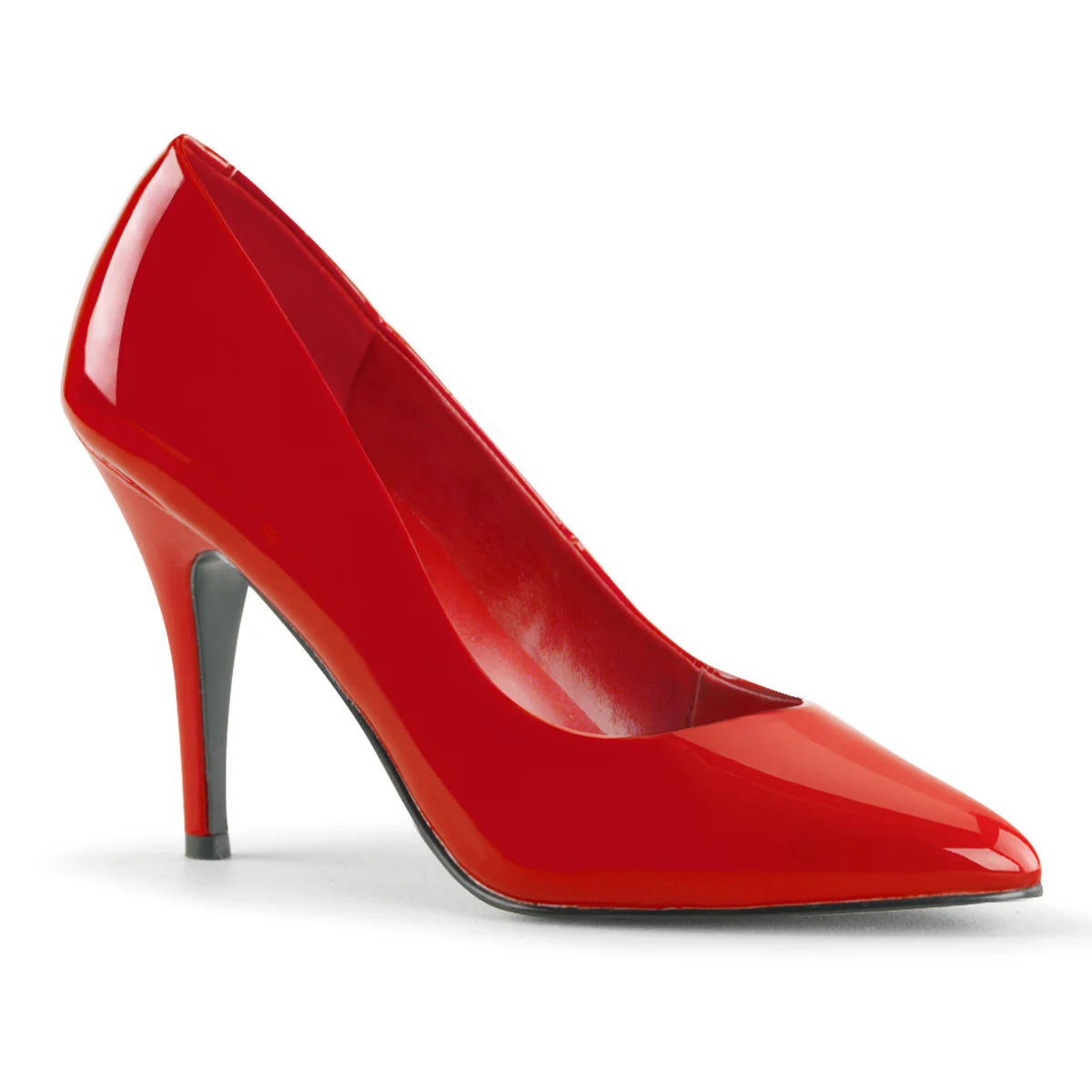 Red 4 Inch Alluring Berdoom Heels - Pleaser VANITY-420 - Image 6