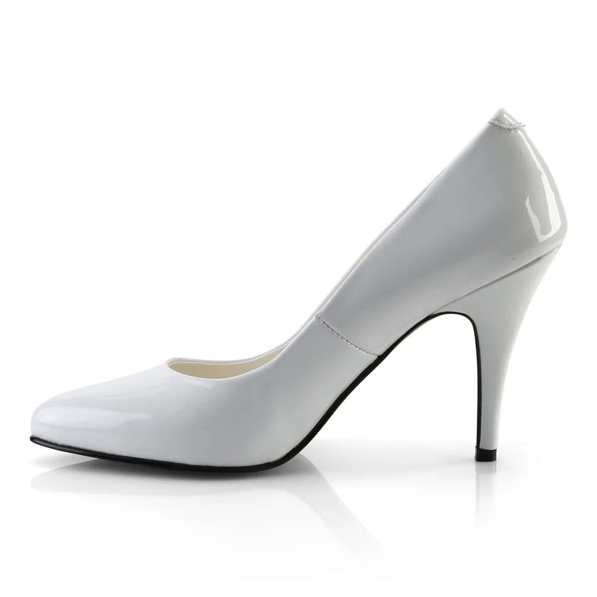 White 4 Inch Tempting Berdoom Heels - Pleaser VANITY-420 - Image 3