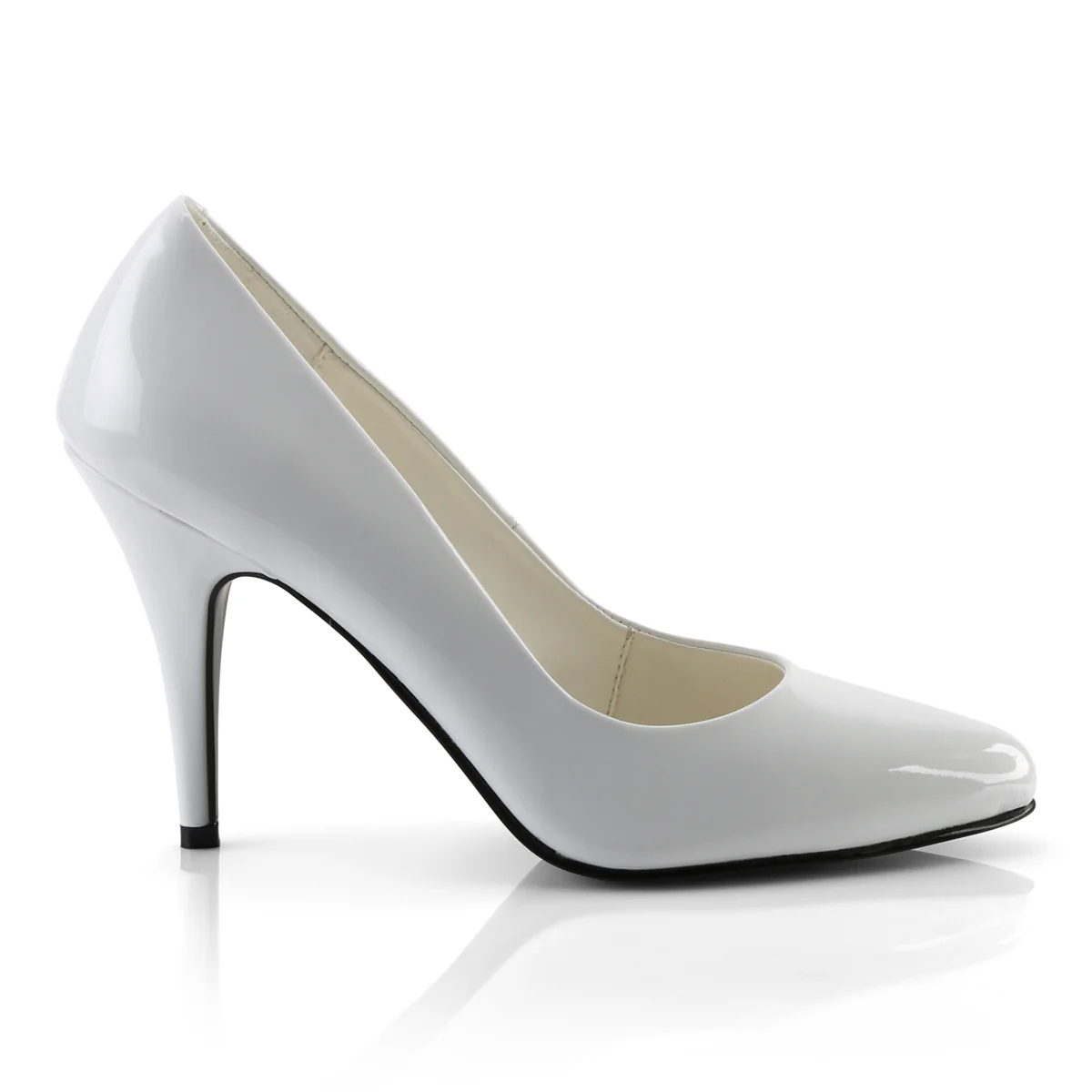 White 4 Inch Tempting Berdoom Heels - Pleaser VANITY-420 - Image 5