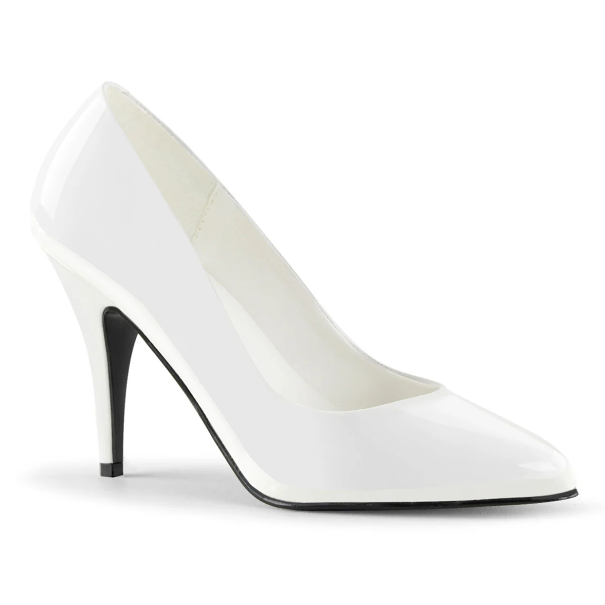 White 4 Inch Tempting Berdoom Heels - Pleaser VANITY-420 - Image 6