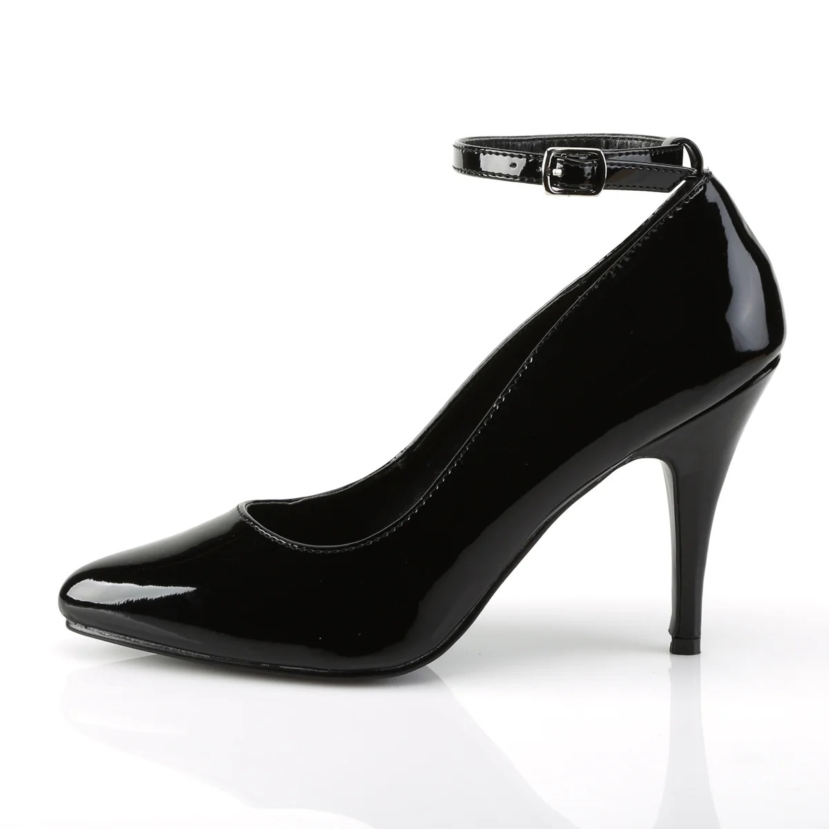 Black 4 Inch Provocative Berdoom Heels - Pleaser VANITY-431 - Image 3