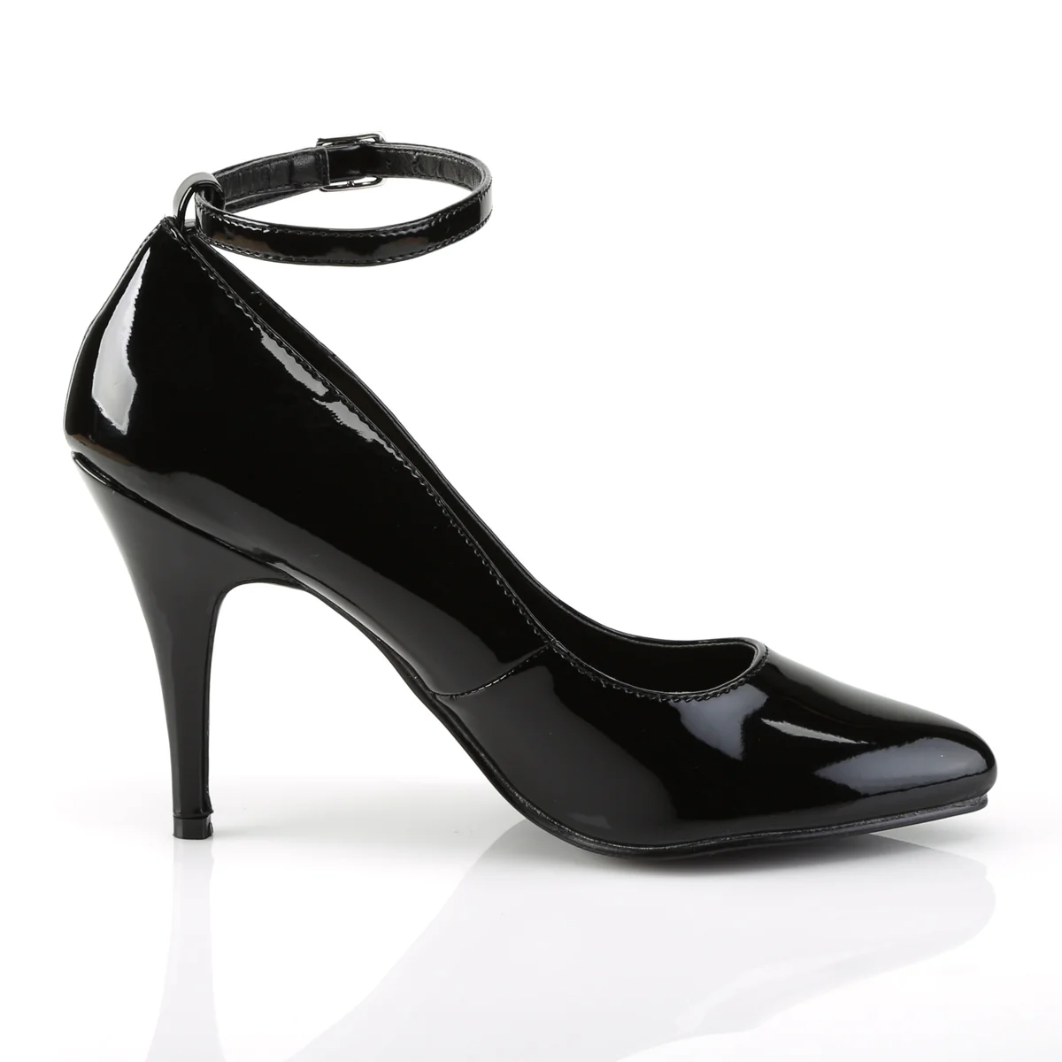 Black 4 Inch Provocative Berdoom Heels - Pleaser VANITY-431 - Image 5