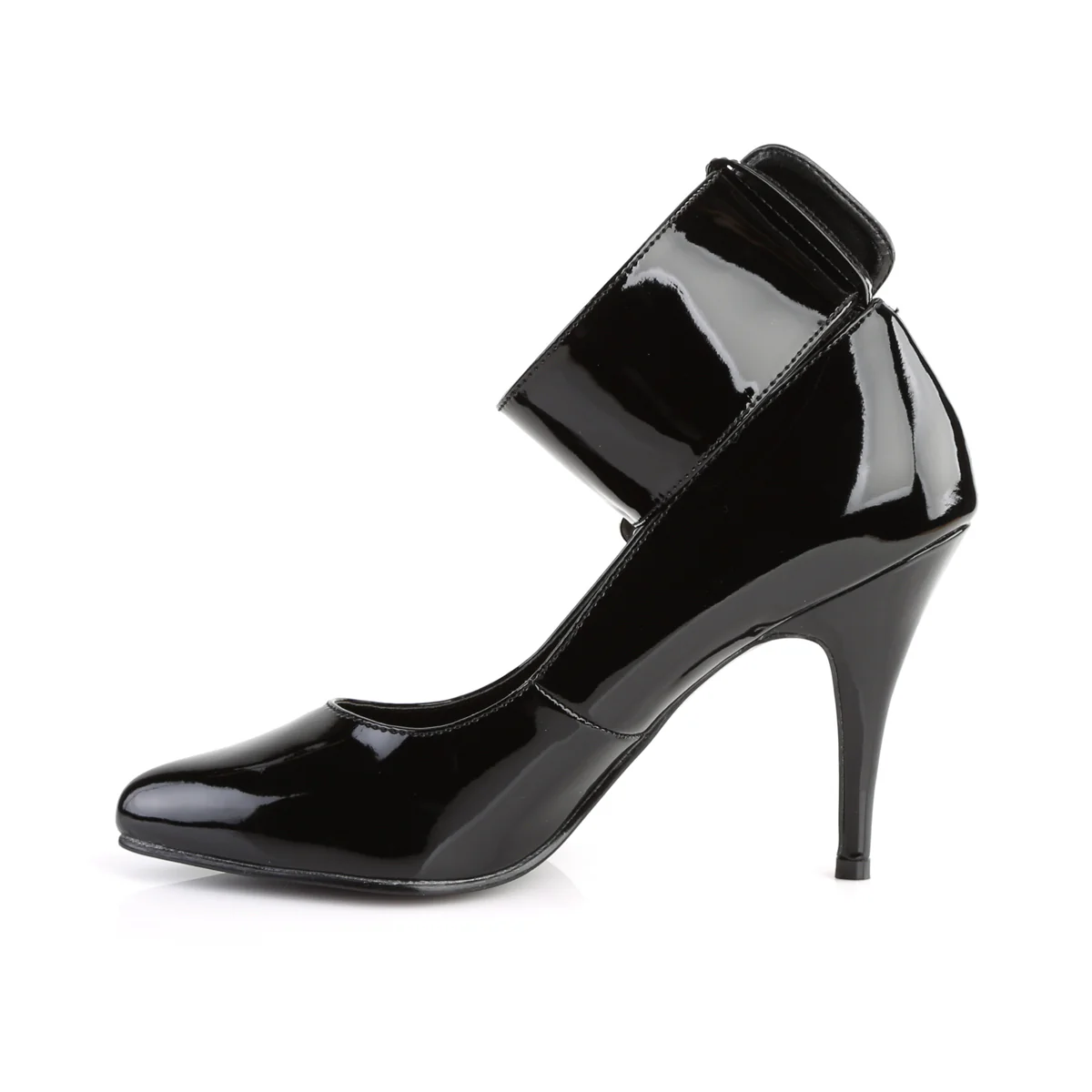 Black 4 Inch Fetish Berdoom Heels - Pleaser VANITY-434 - Image 3