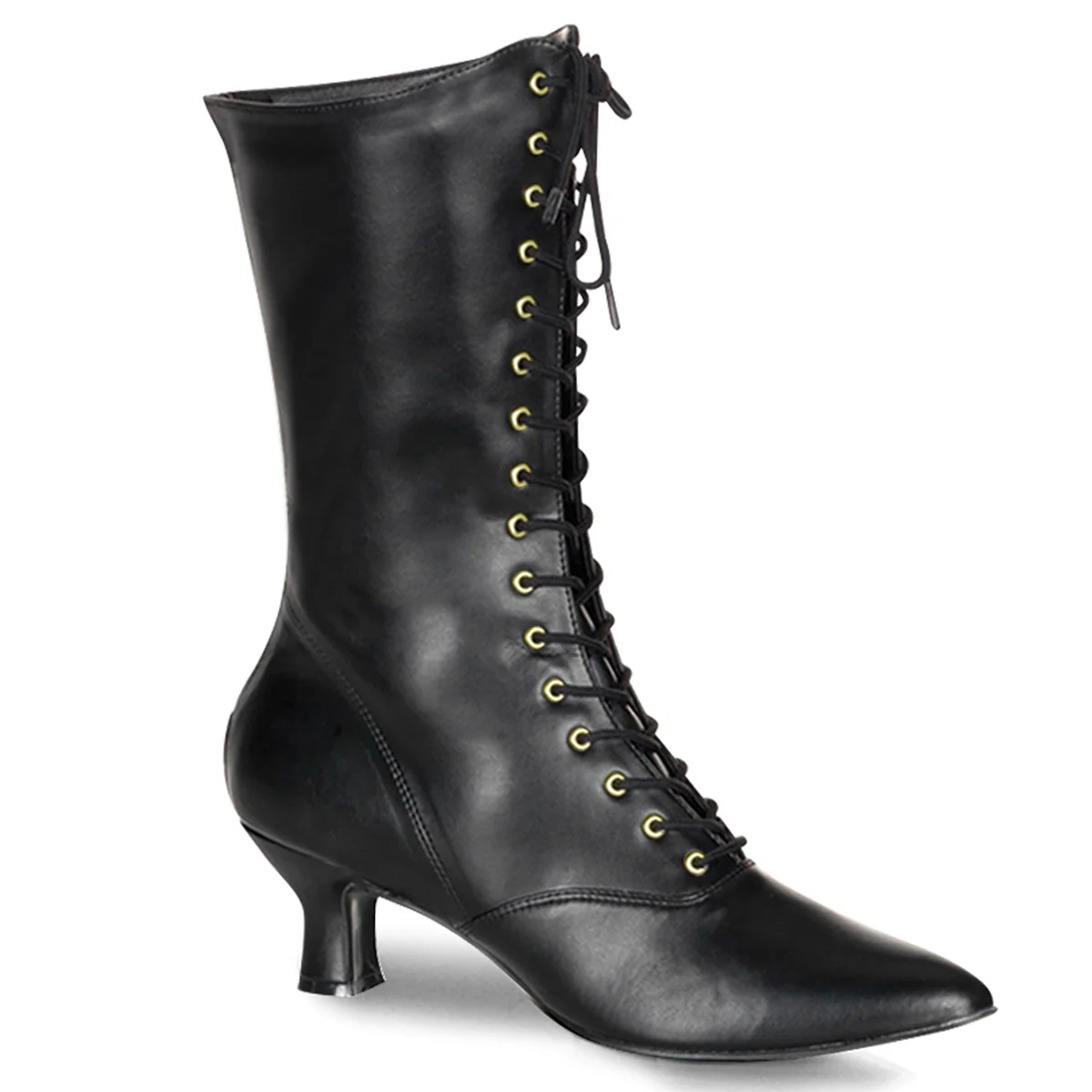Black 2.8 Inch Fancy Dress Women's Boots -  Funtasma VICTORIAN-120 - Image 6