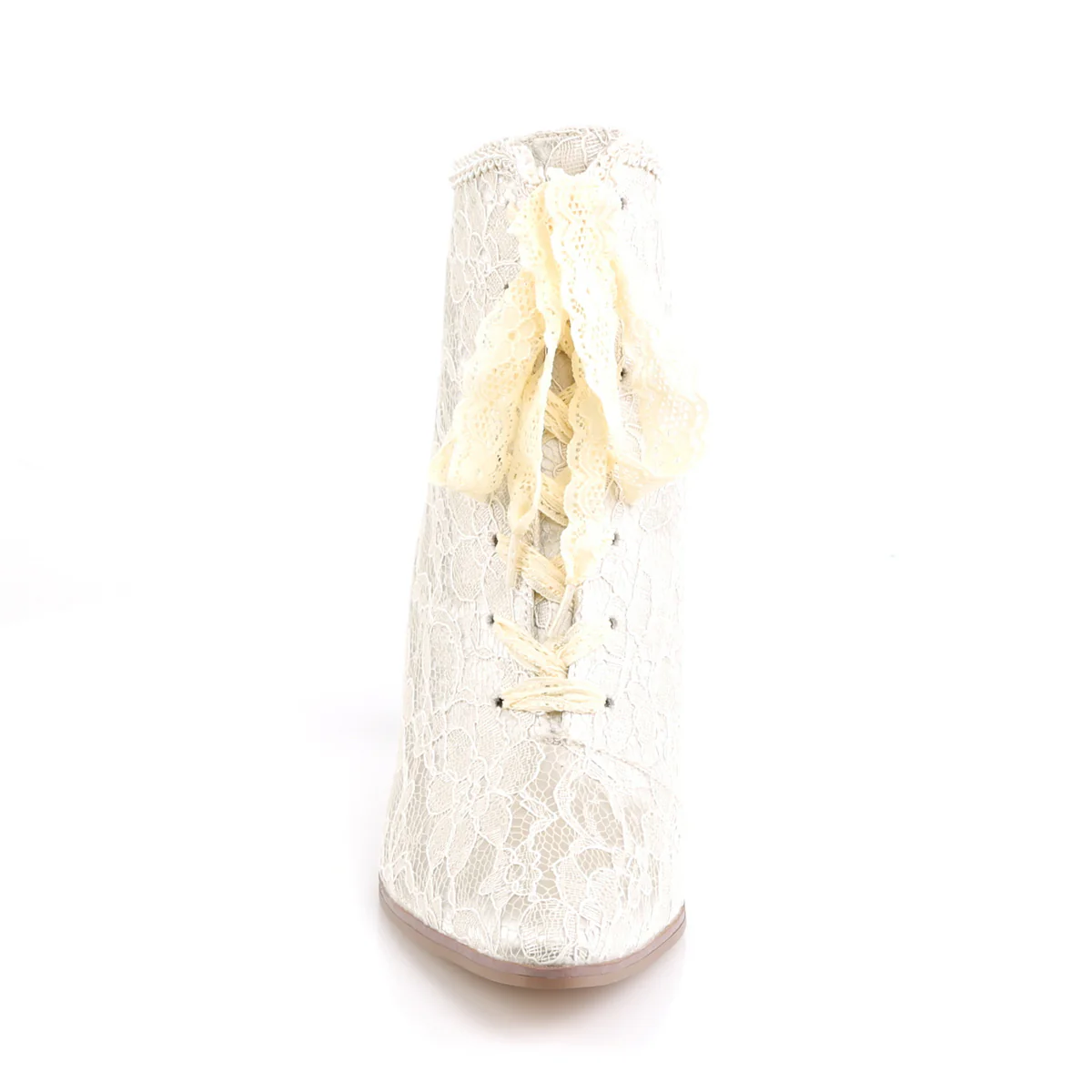 Champagne 2.8 Inch Vintage Boots - Fabulicious VICTORIAN-30 - Image 2
