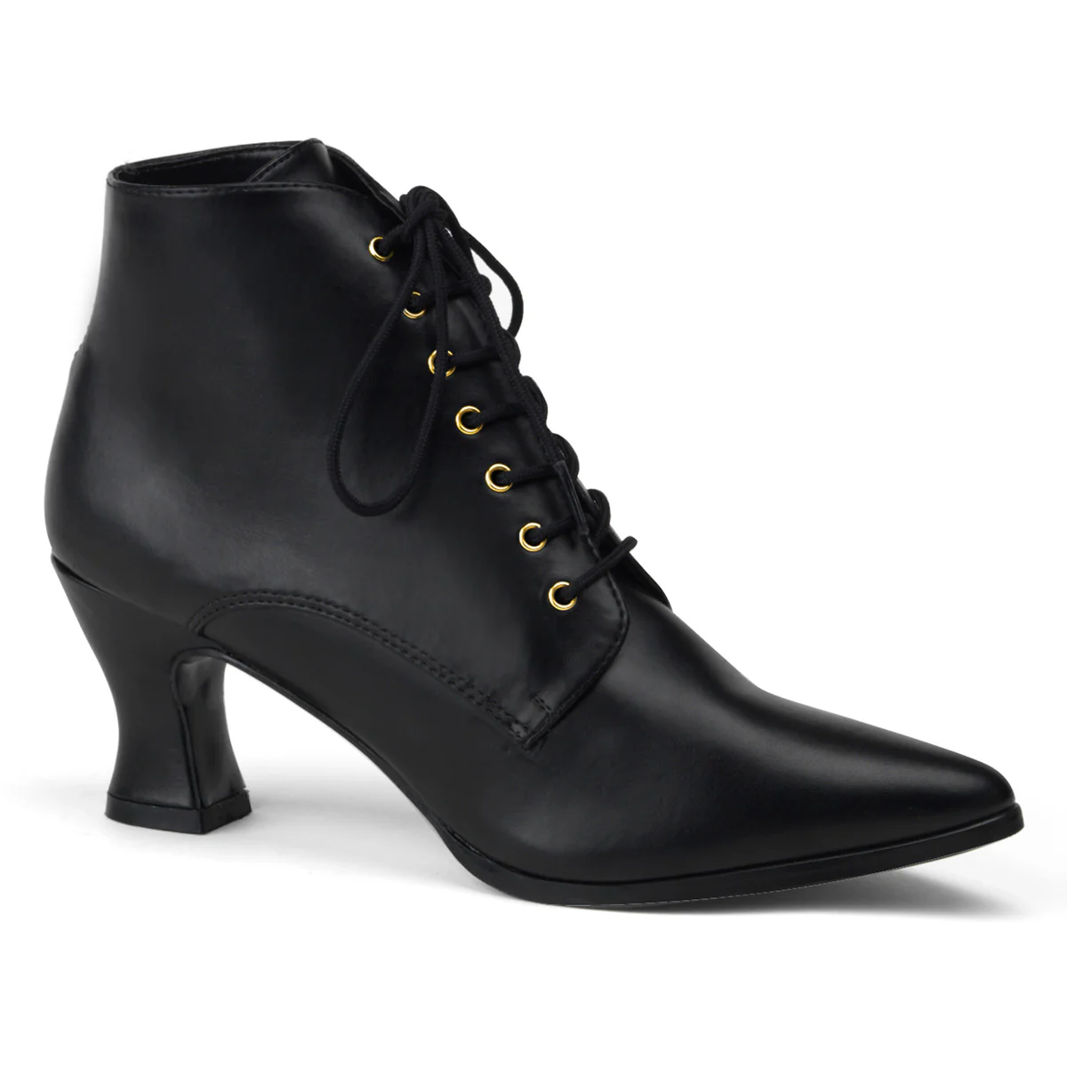 Black 2.8 Inch Fancy Dress Women's Boots - Funtasma VICTORIAN-35 - Image 6