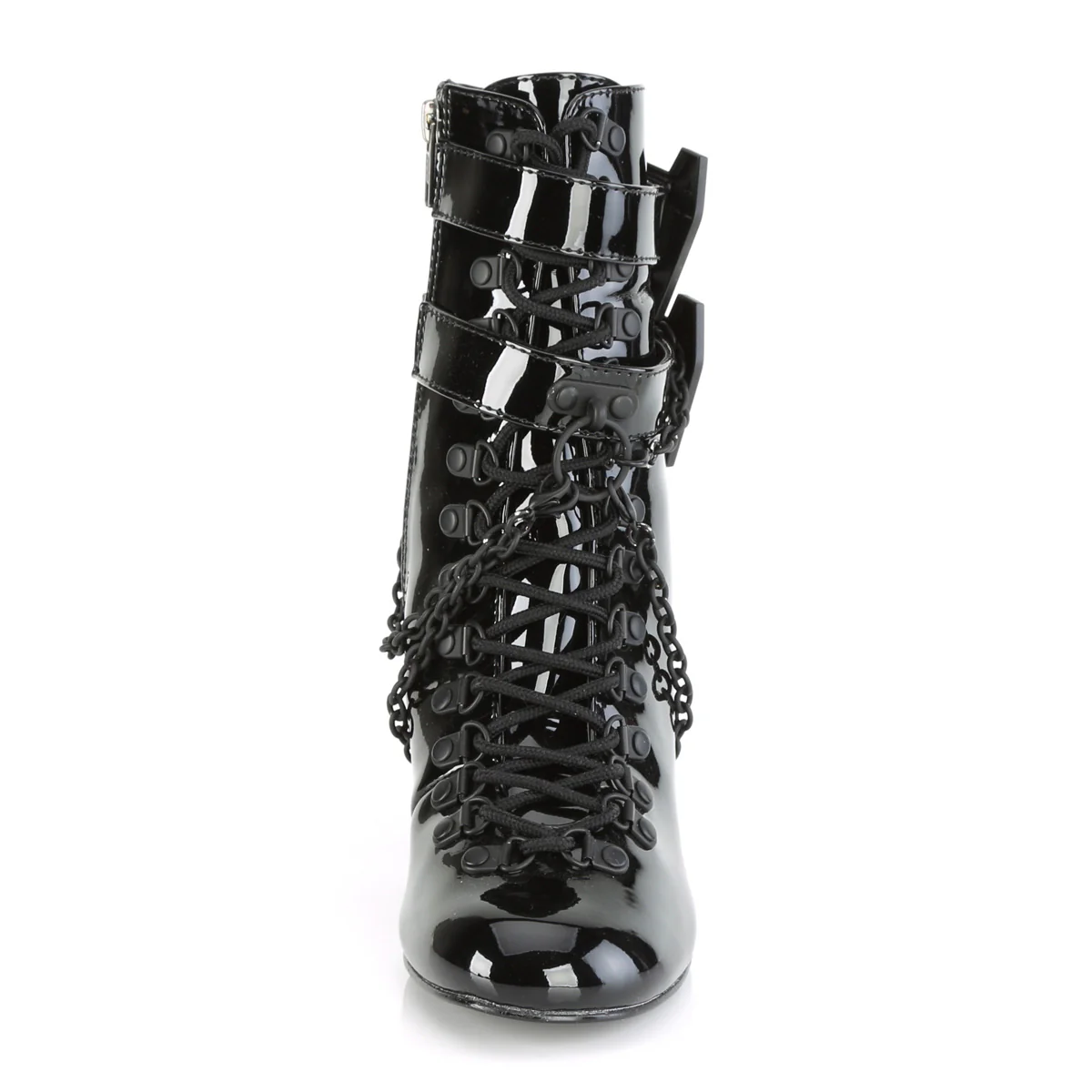 White 3 Inch Alternative Women's Ankle Boots - Demonia Cult VIVIKA-128 - Image 4