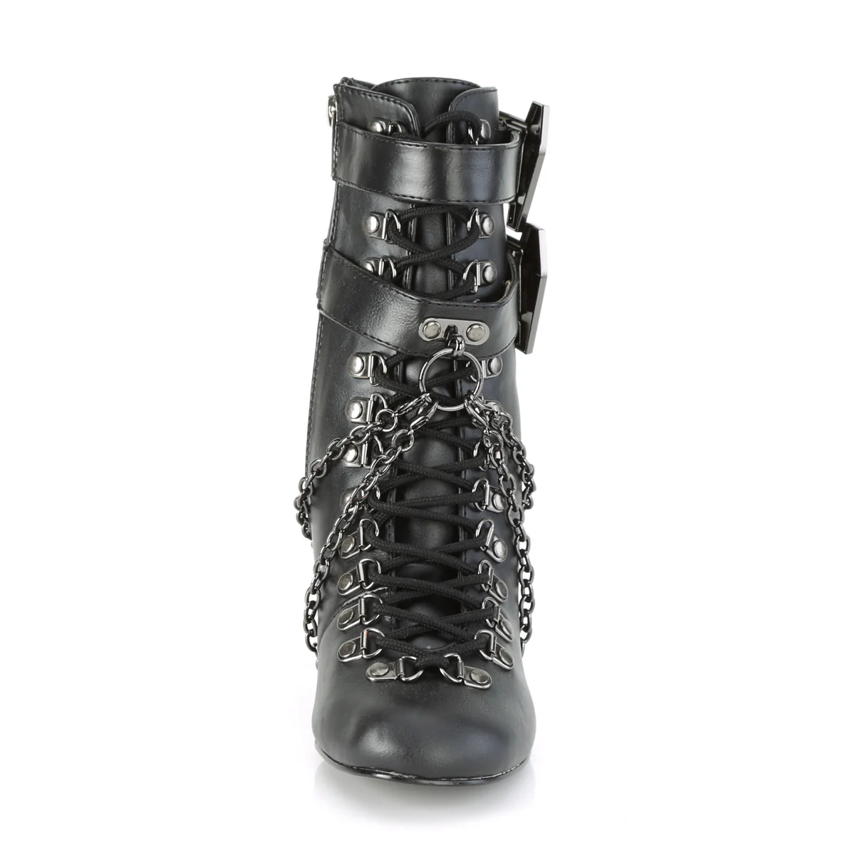 White 3 Inch Alternative Women's Ankle Boots - Demonia Cult VIVIKA-128 - Image 8