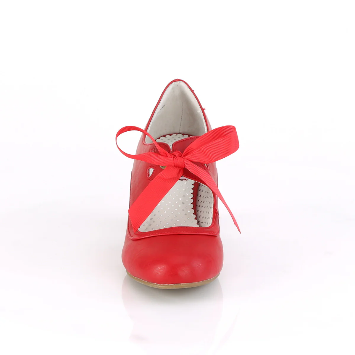 Red 2.5 Inch Vintage Heels - Pin Up Couture WIGGLE-32 - Image 2