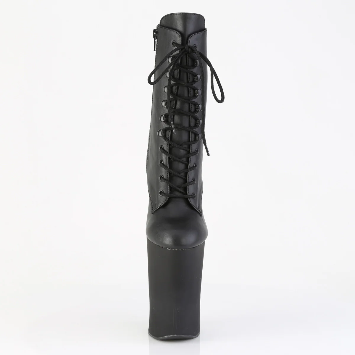 Black 10 Inch Exotic Dancing Ankle Boots - Pleaser WORSHIP-1020 - Image 2